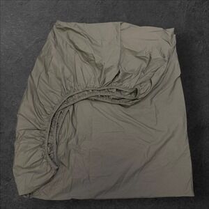 Boll‎ & Branch Full Size Percale Cotton Fitted Sheet Solid Khaki